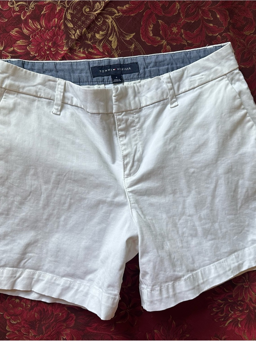 Tommy Hilfiger White Cotton Bermuda Shorts